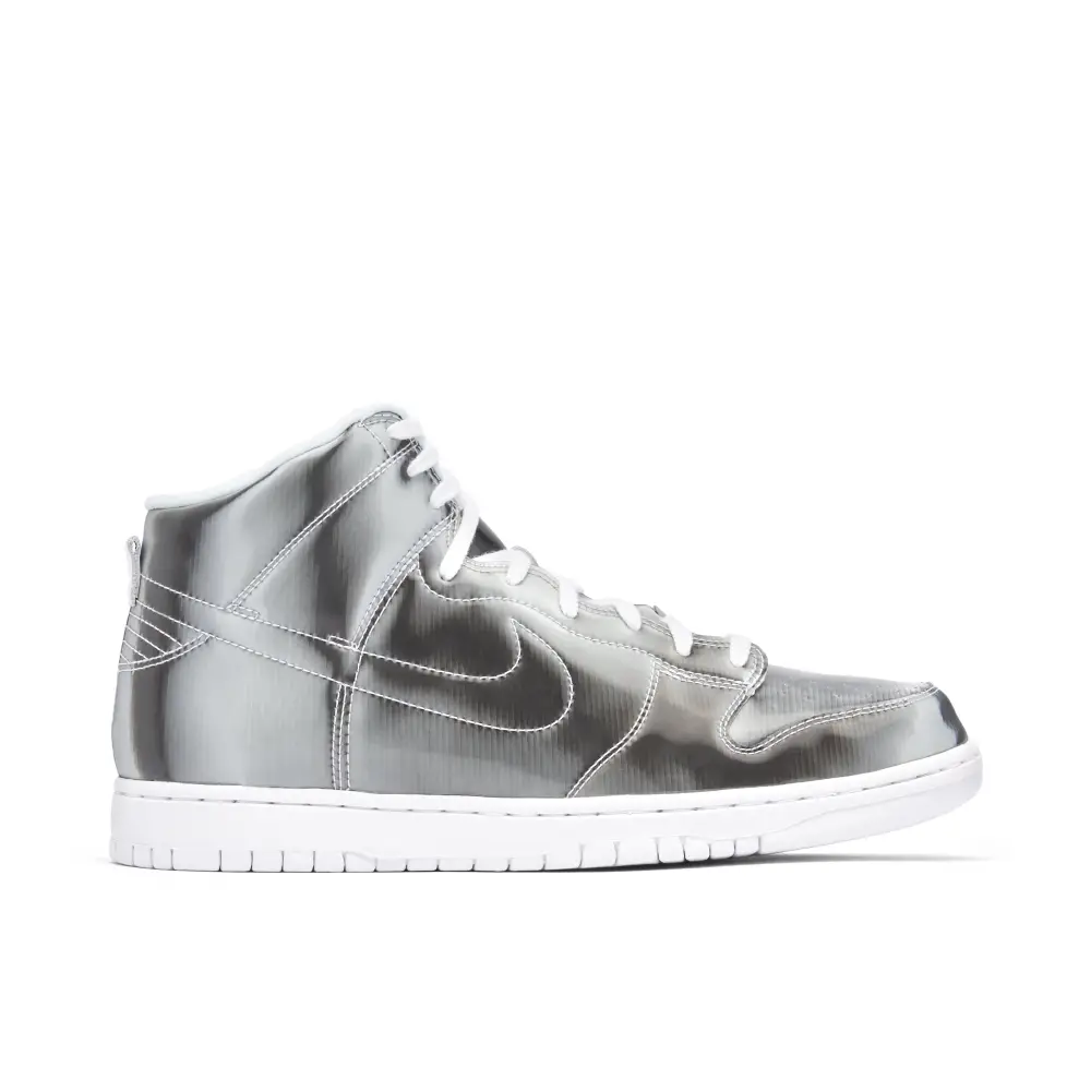 CLOT x Nike Dunk High Metallic Silver 