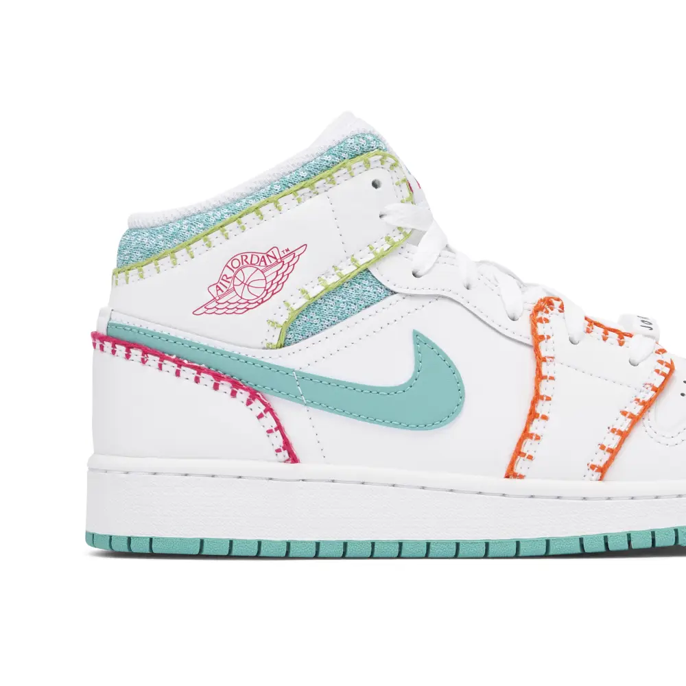 Air Jordan 1 Mid Multi Knit GS 
