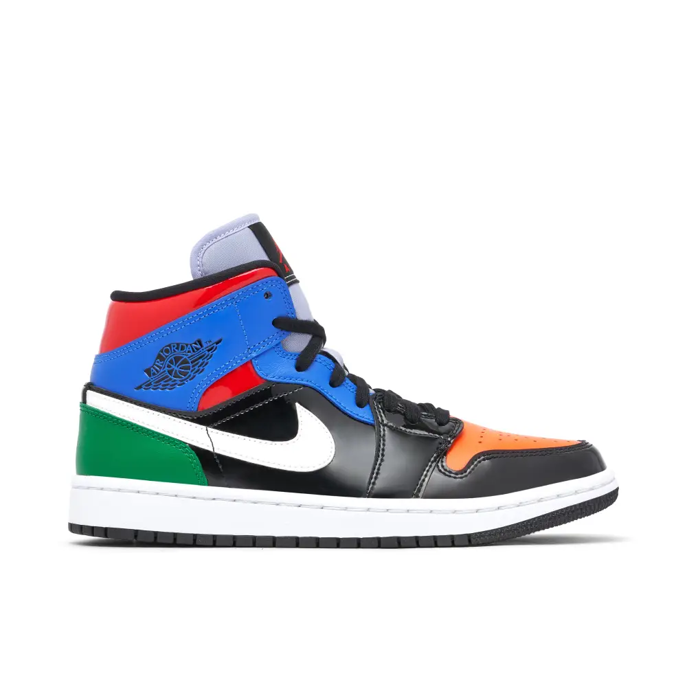 Air Jordan 1 Mid Multi Patent Womens 