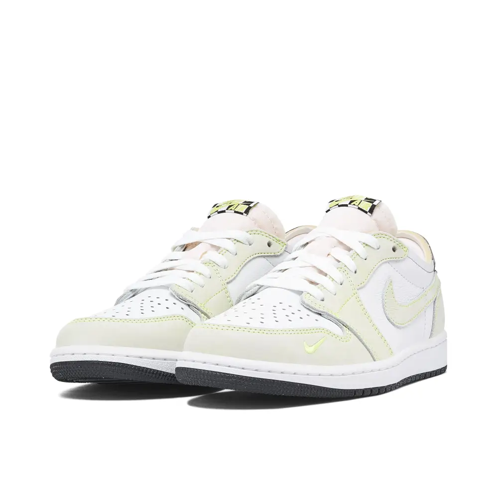 Air Jordan 1 Retro Low White Ghost Green Black