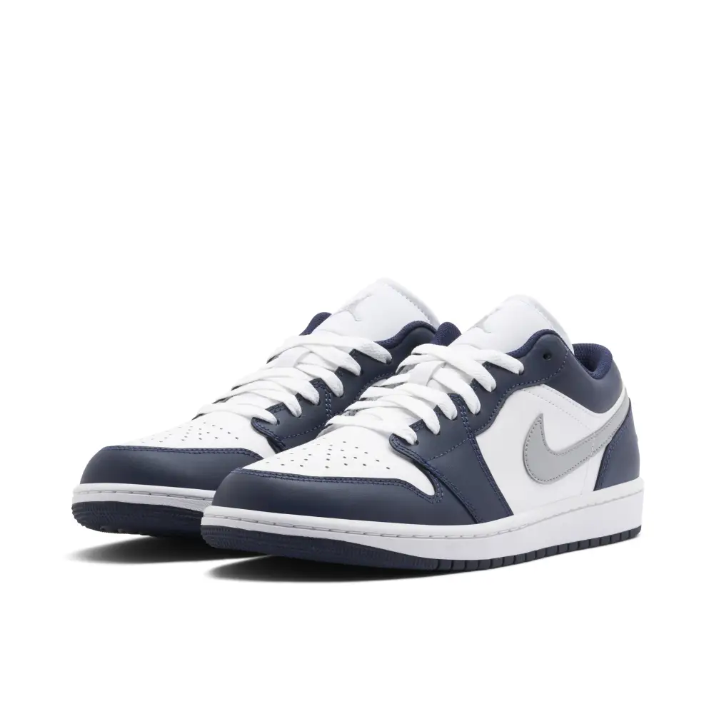Air Jordan 1 Low Wolf Grey Midnight Navy