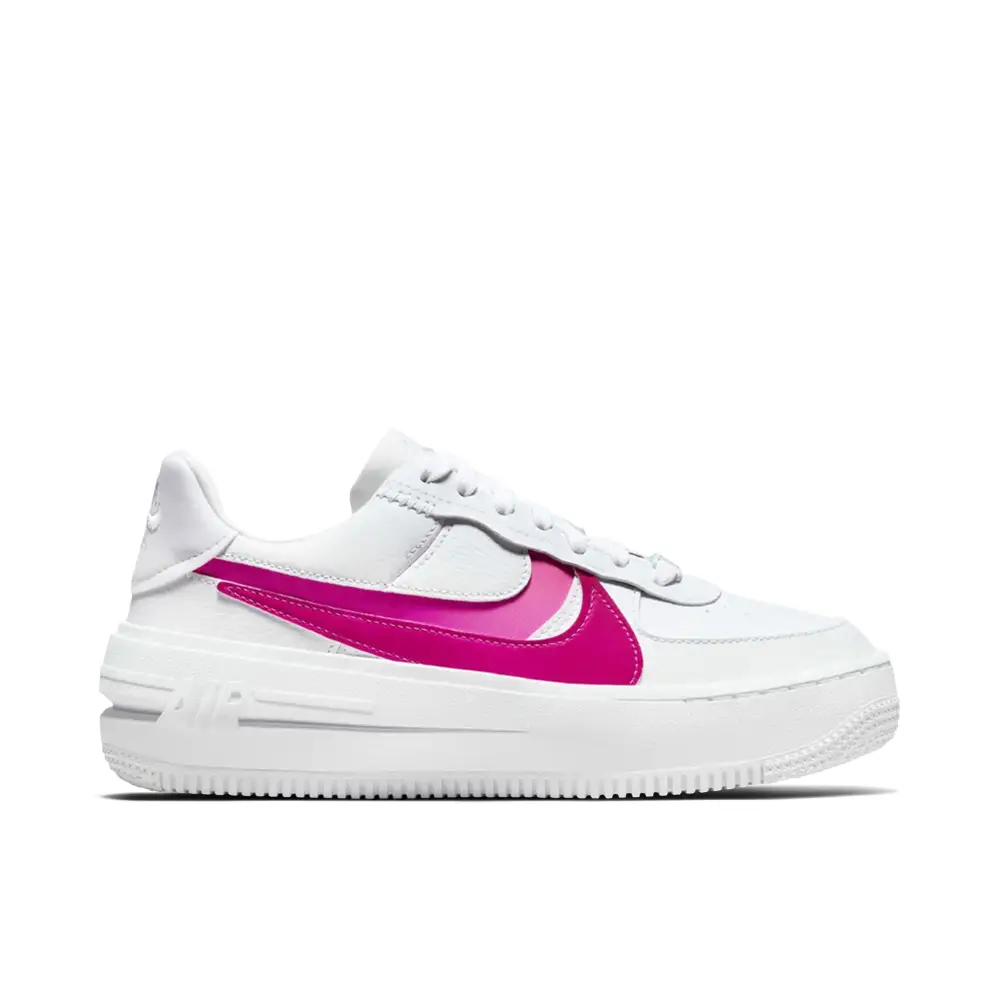 Nike Air Force 1 PLT.AF.ORM White Fireberry Womens 