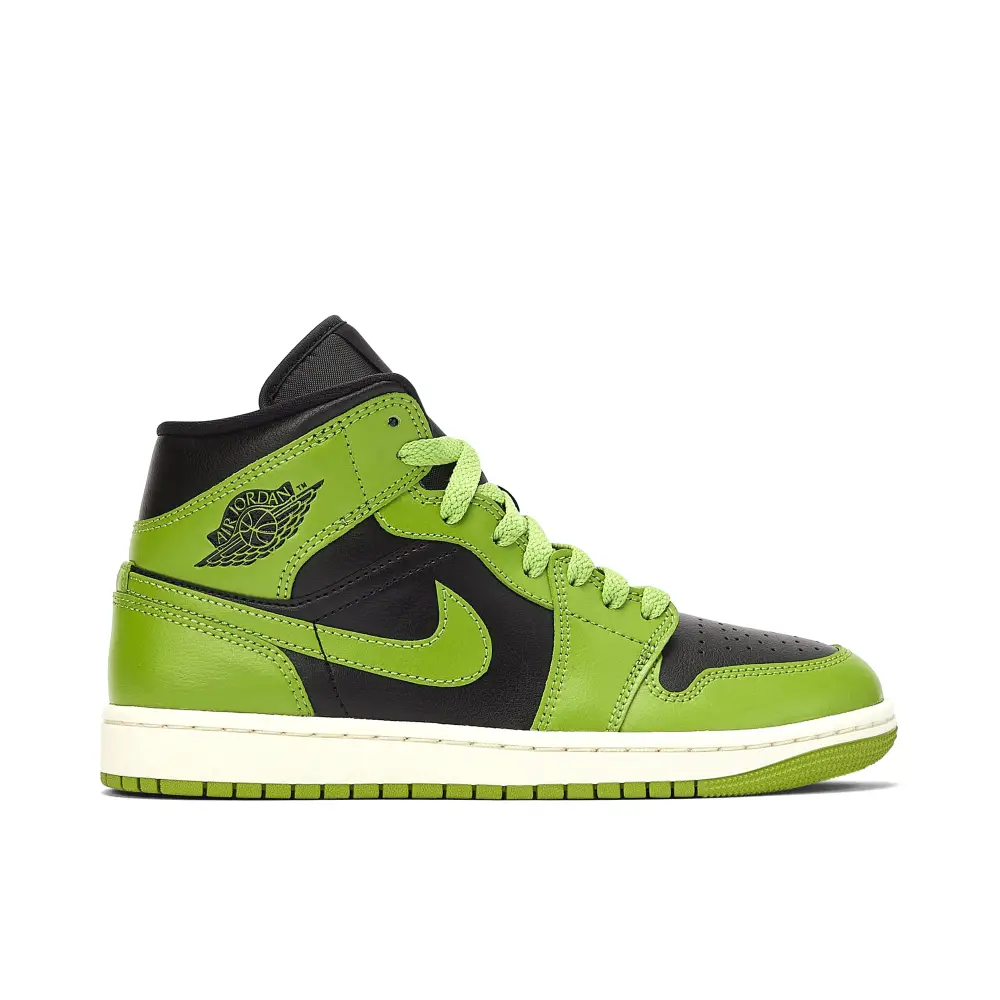 Air Jordan 1 Mid Black Green 