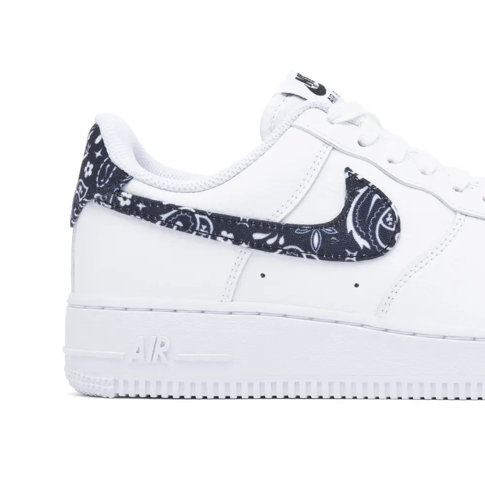 Nike Air Force 1 Low 07 White Black Paisley Womens 