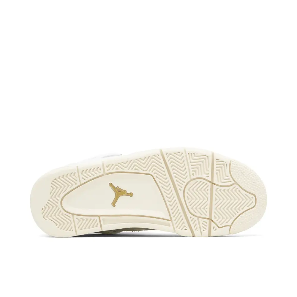 Air Jordan 4 Retro Sail Metallic Gold Womens 