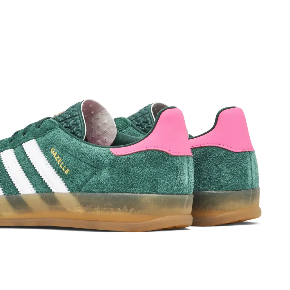 Adidas Gazelle Indoor Collegiate Green Pink Womens 