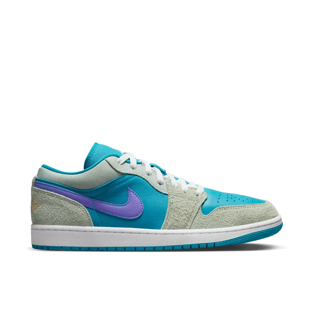 Air Jordan 1 Low Blue Grey Purple Womens 