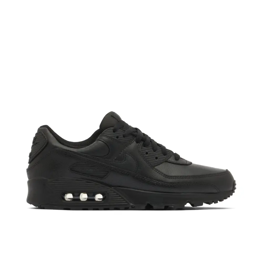 Nike Air Max 90 Triple Black Leather 2020 F09A4022