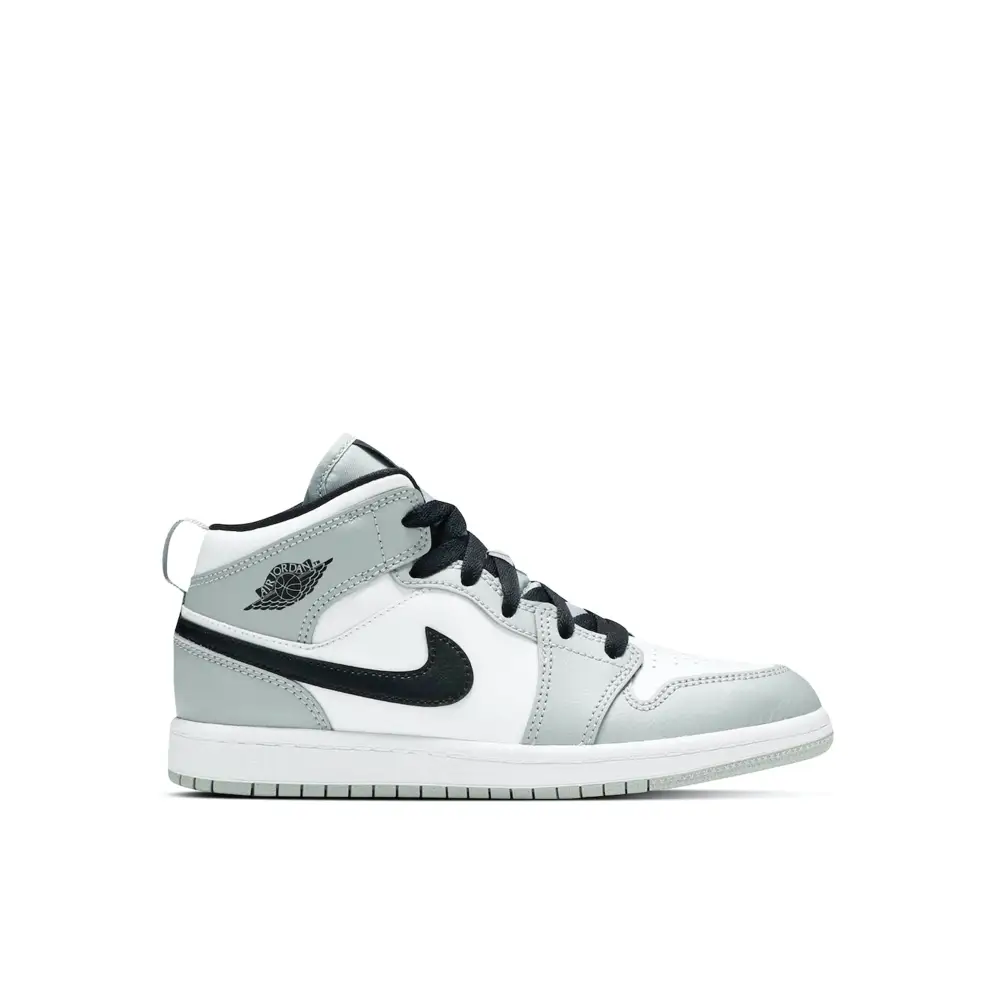 Air Jordan 1 Mid Light Smoke Grey PS 