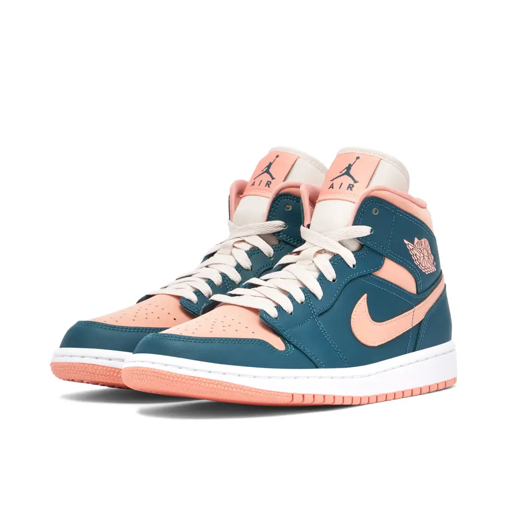 Air Jordan 1 Mid Dark Teal Green Womens 