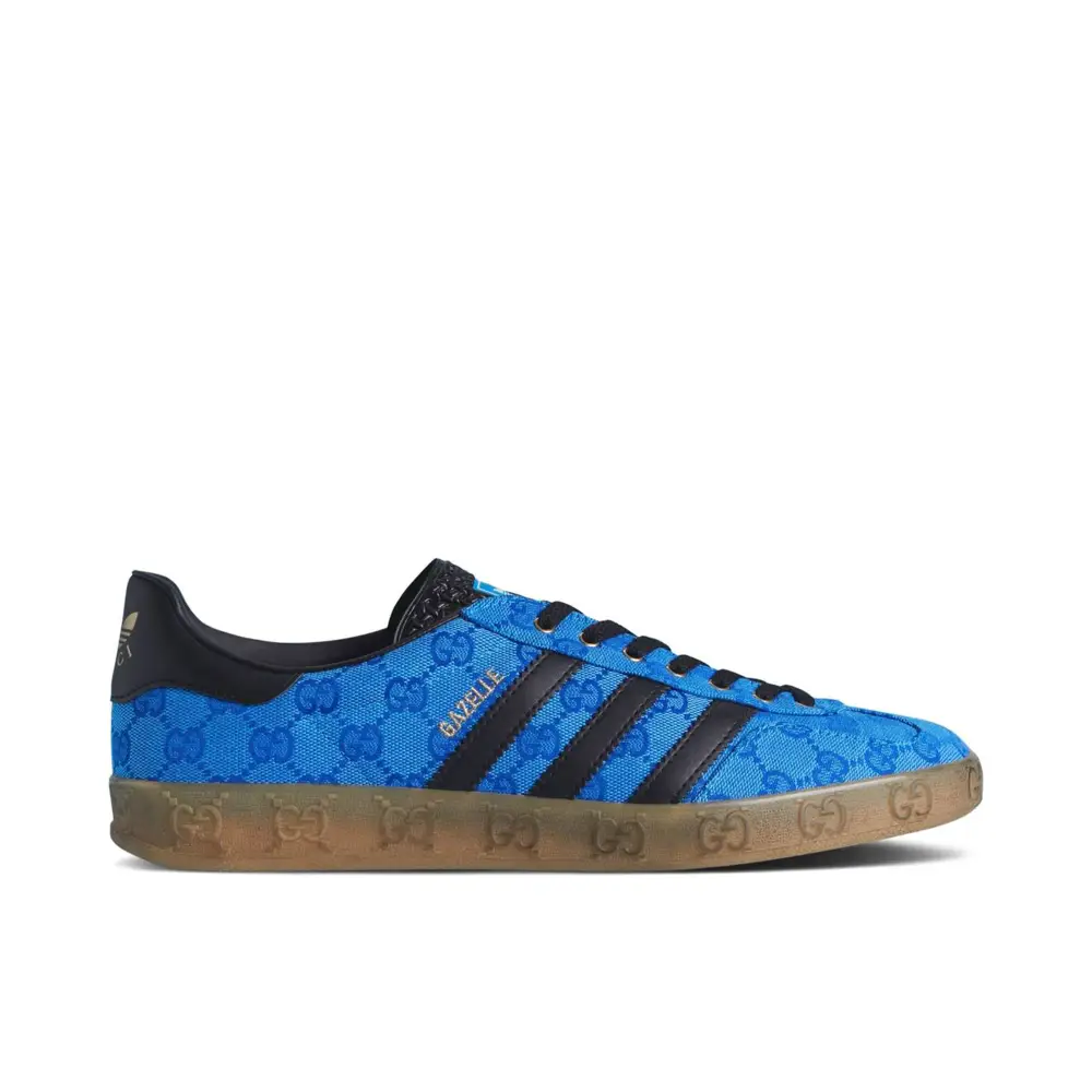 Adidas Gazelle x Gucci Blue GG Monogram 