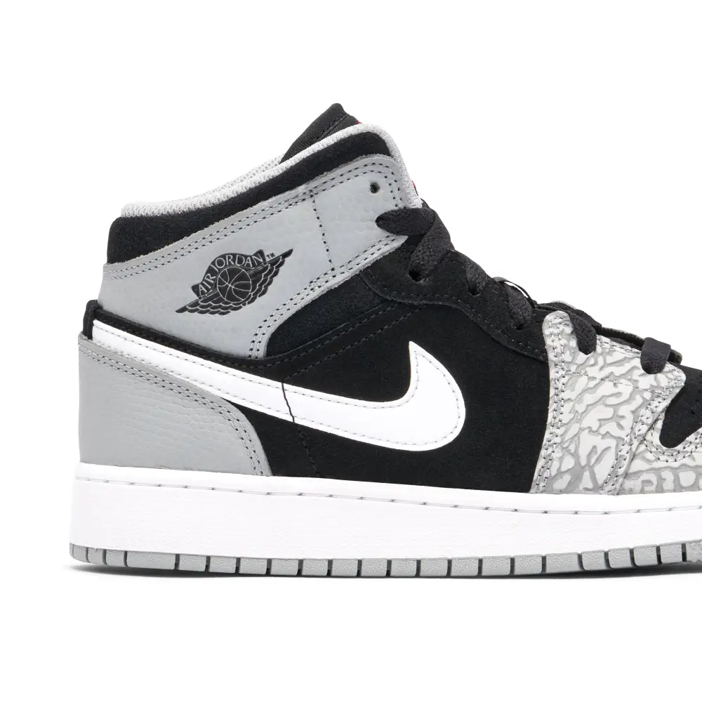 Air Jordan 1 Mid SE Elephant Toe GS 