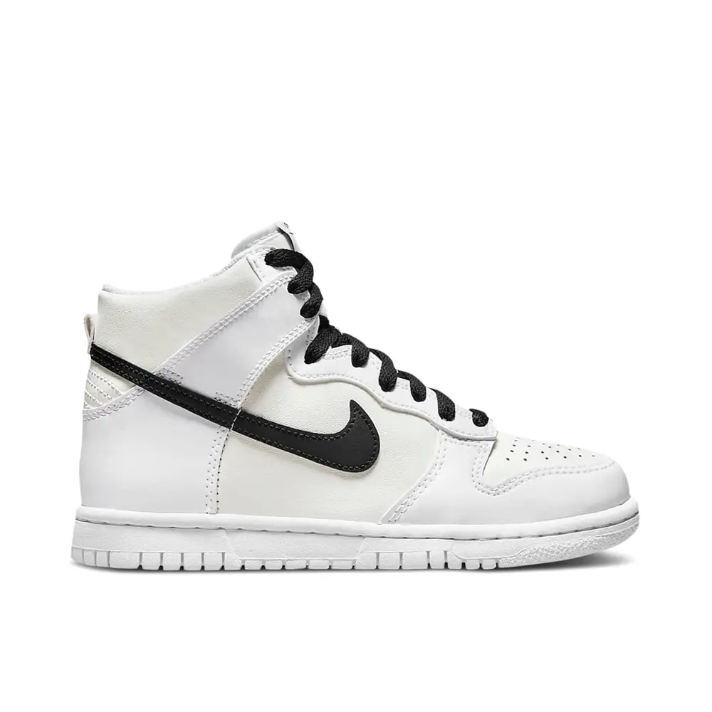 Nike Dunk High Sail White Black GS 