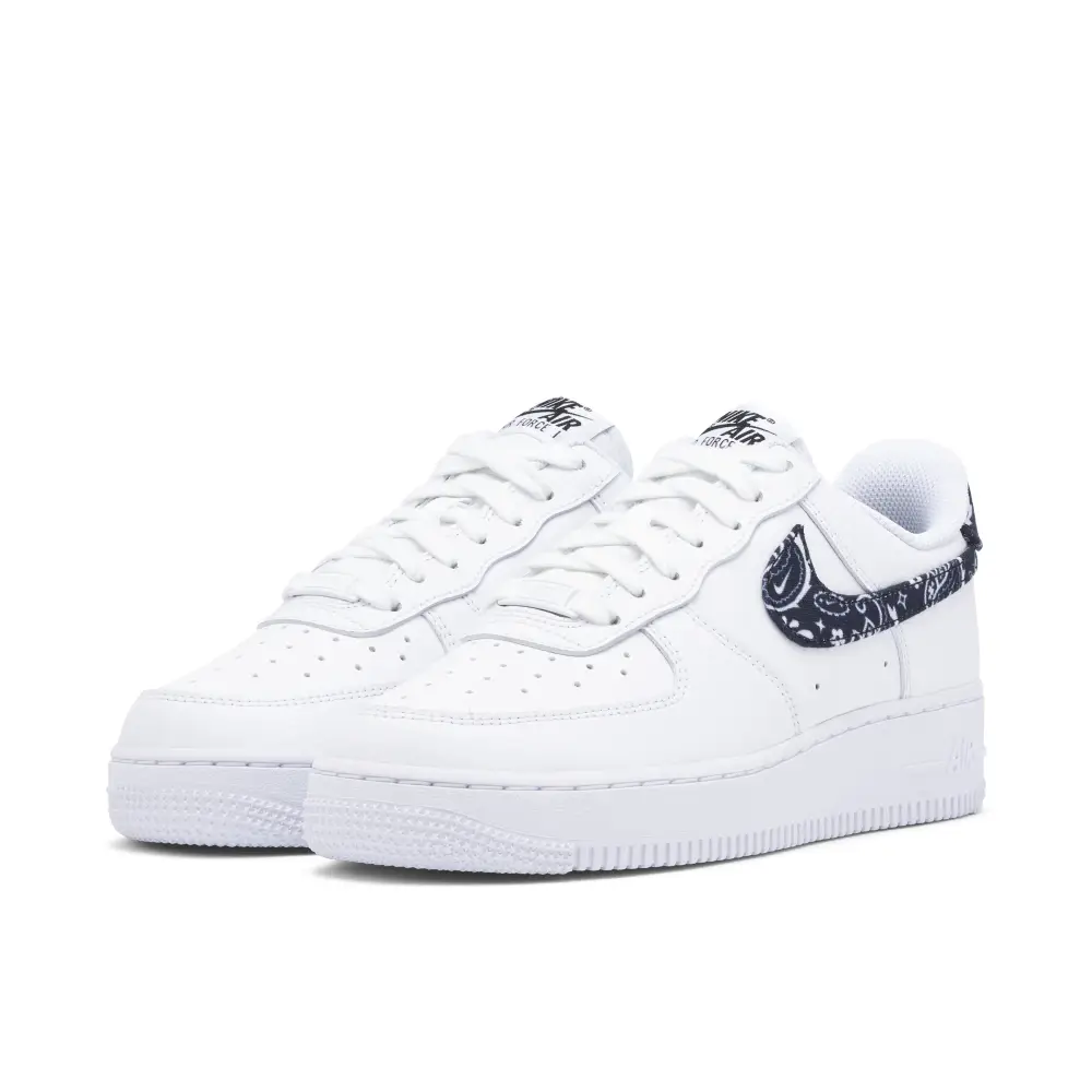 Nike Air Force 1 Low 07 White Black Paisley Womens