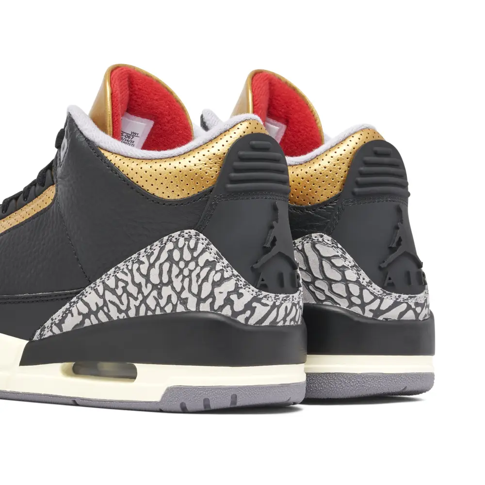 Air Jordan 3 Black Gold Womens 