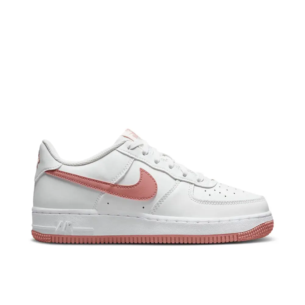 Nike Air Force 1 White Red Stardust GS 