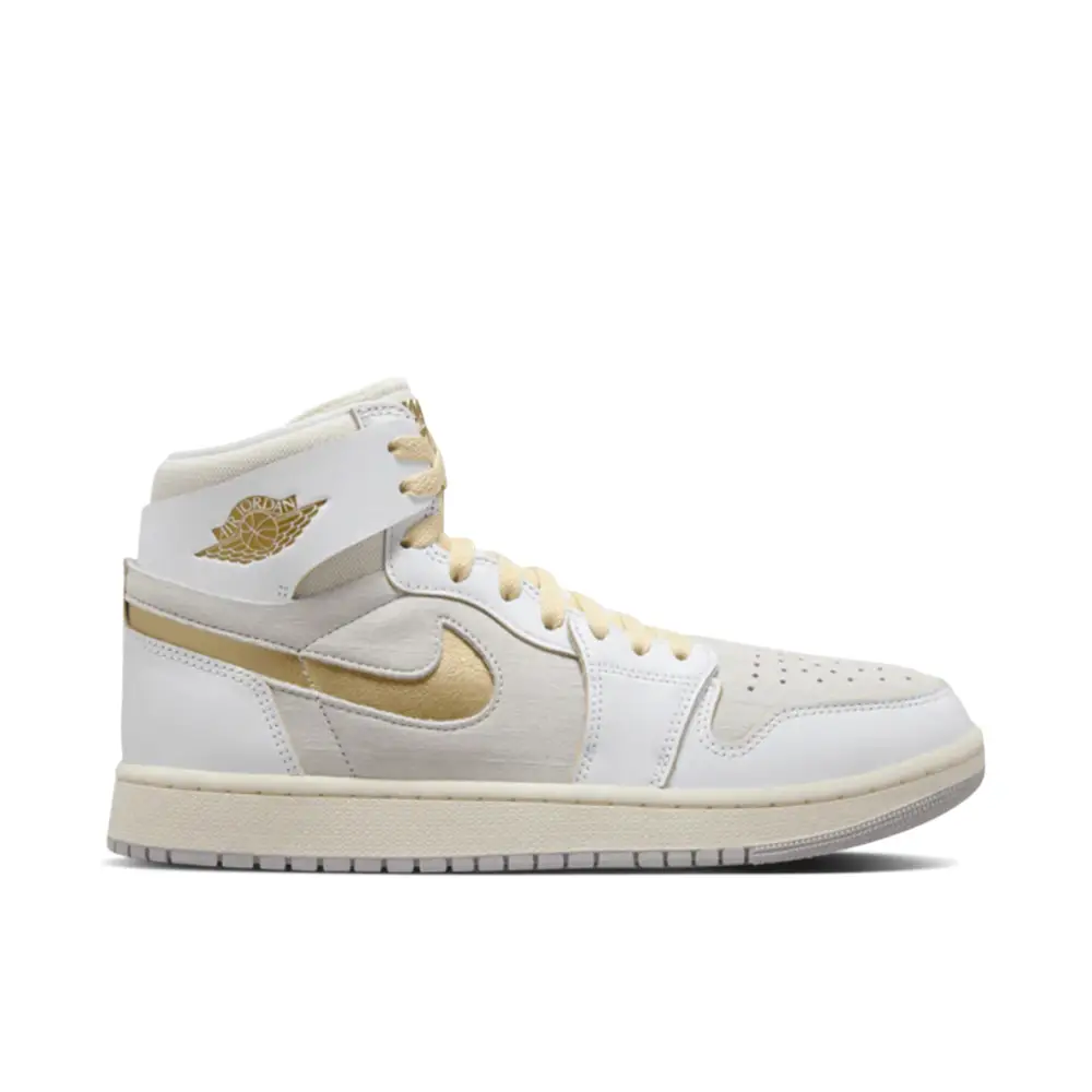 Air Jordan 1 High Zoom CMFT 2 White Grey Gold 