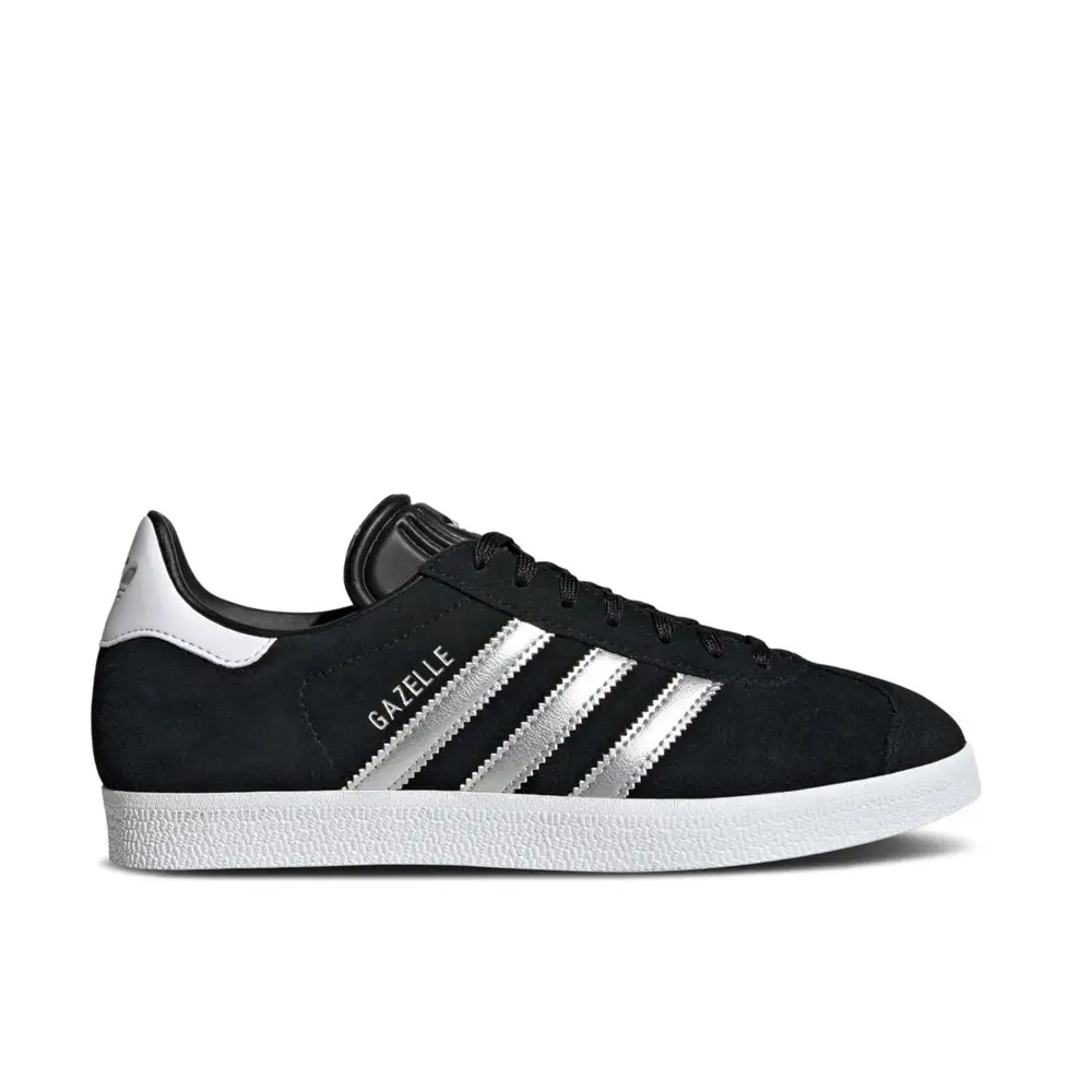 Adidas Gazelle Black Silver Metallic Womens 