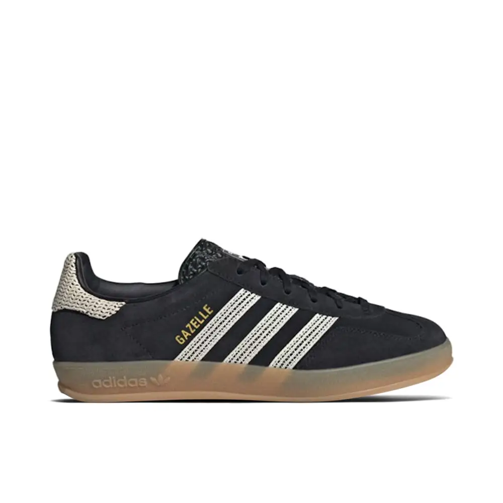Adidas Gazelle Indoor Core Black Wonder White Womens E6FF236