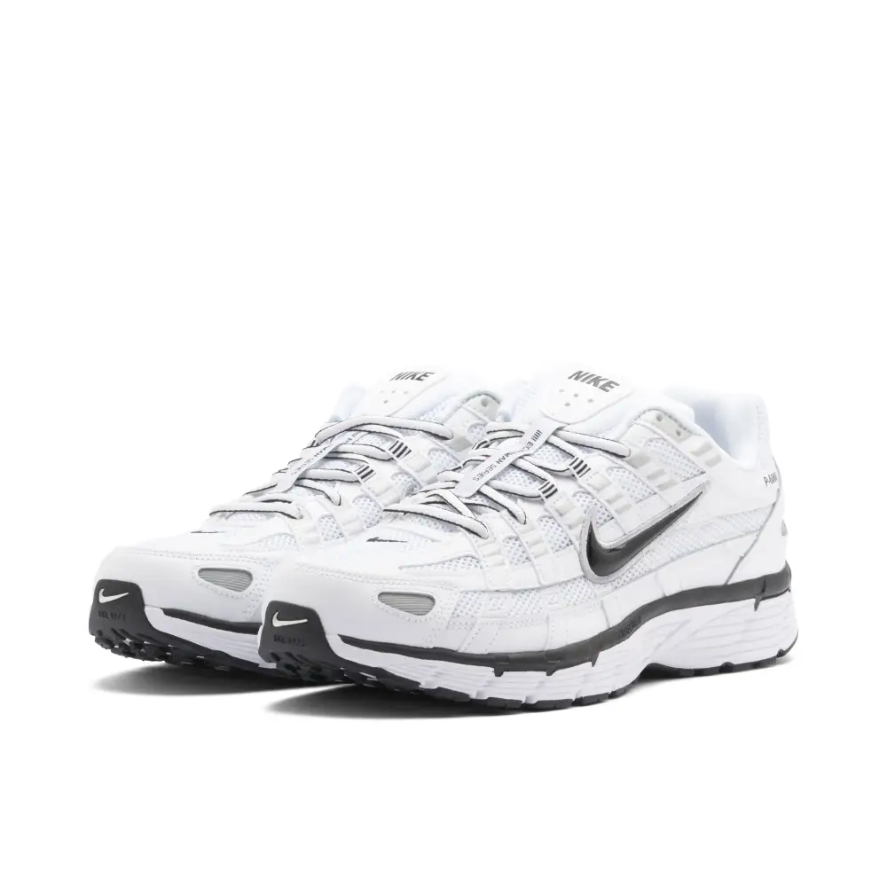 Nike P-6000 White Metallic Silver Black 