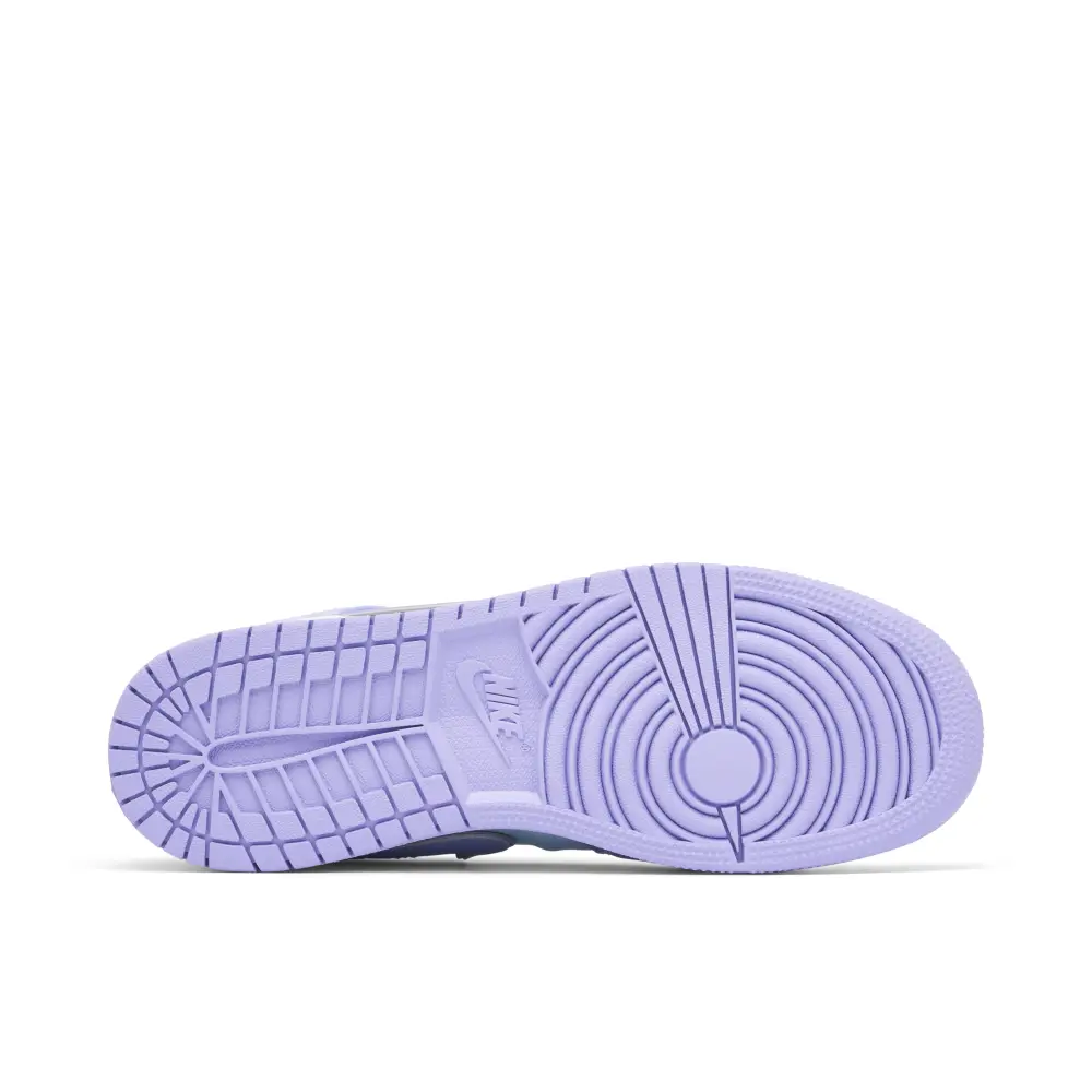 Air Jordan 1 Mid GS Purple Aqua 