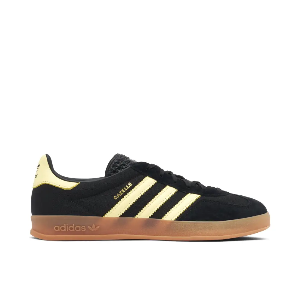 Adidas Gazelle Indoor Black Almost Yellow Gum 