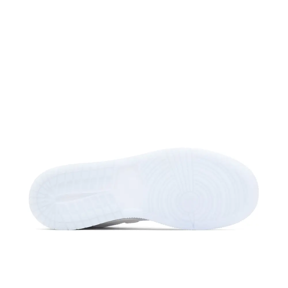 AIr Jordan 1 Low White Iridescent Glitter Swoosh GS 