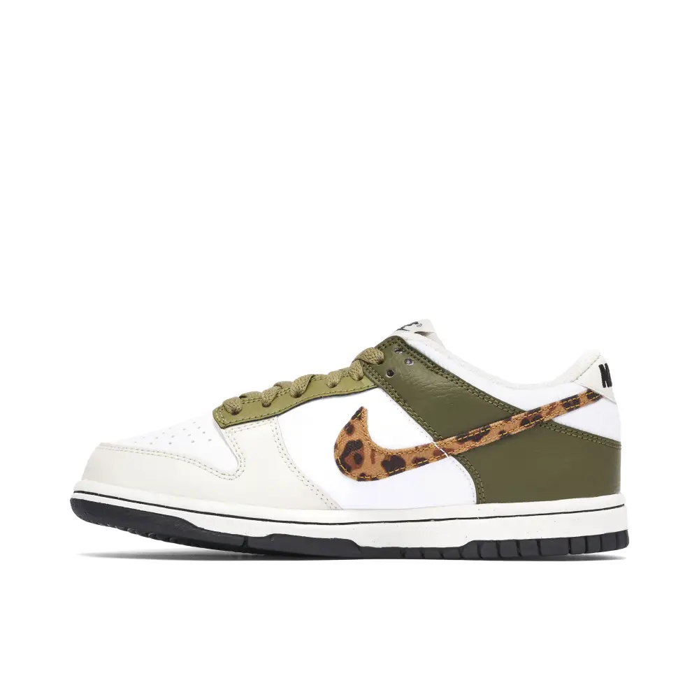 Nike Dunk Low Leopard Olive GS 