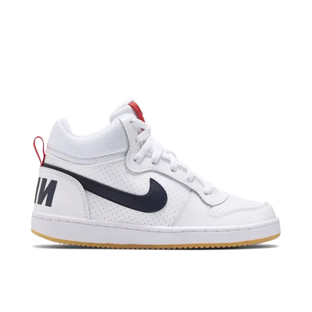 Nike Court Borough Mid White Obsidian GS 