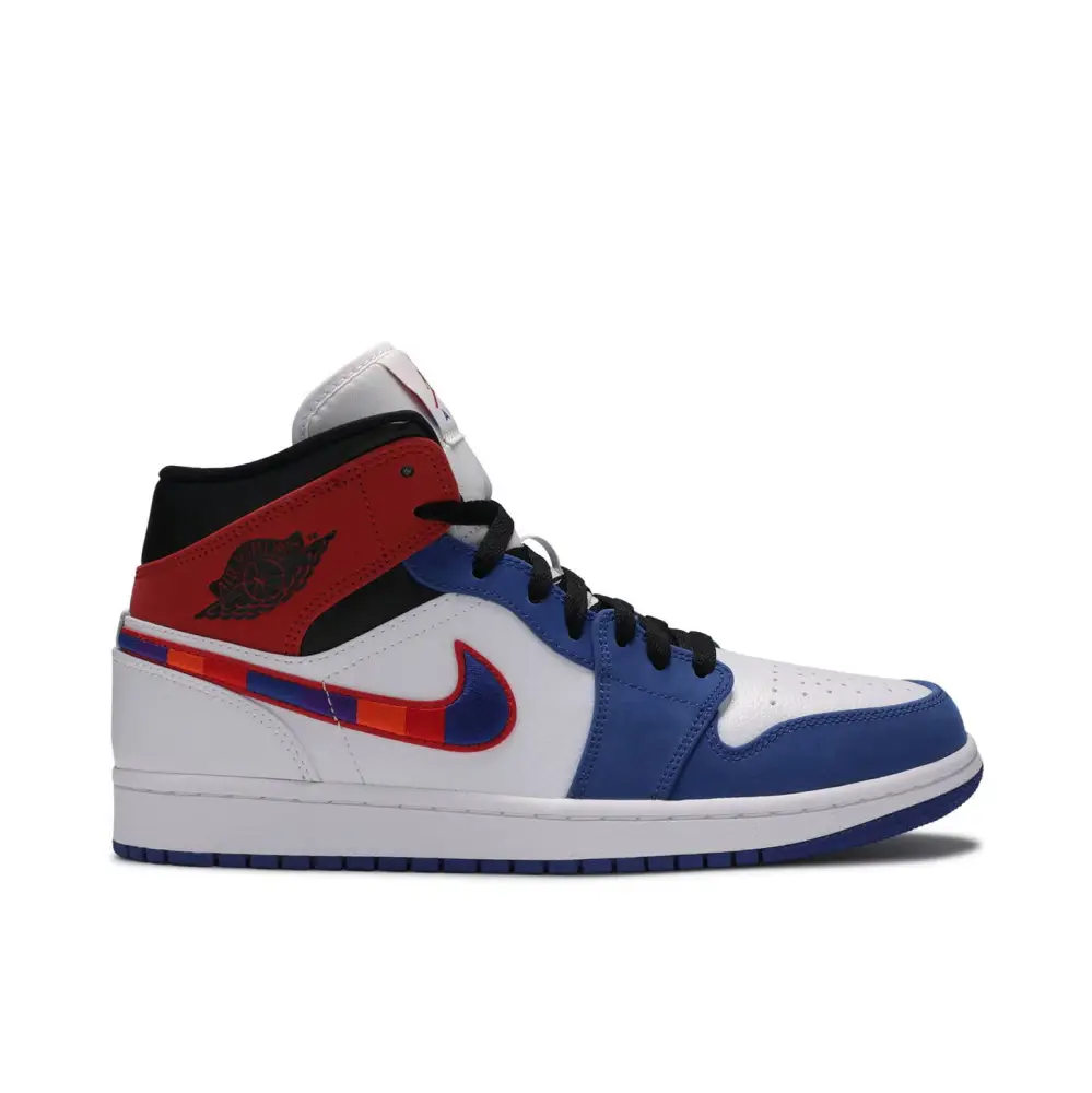 Air Jordan 1 Mid Multi-Color Swoosh 