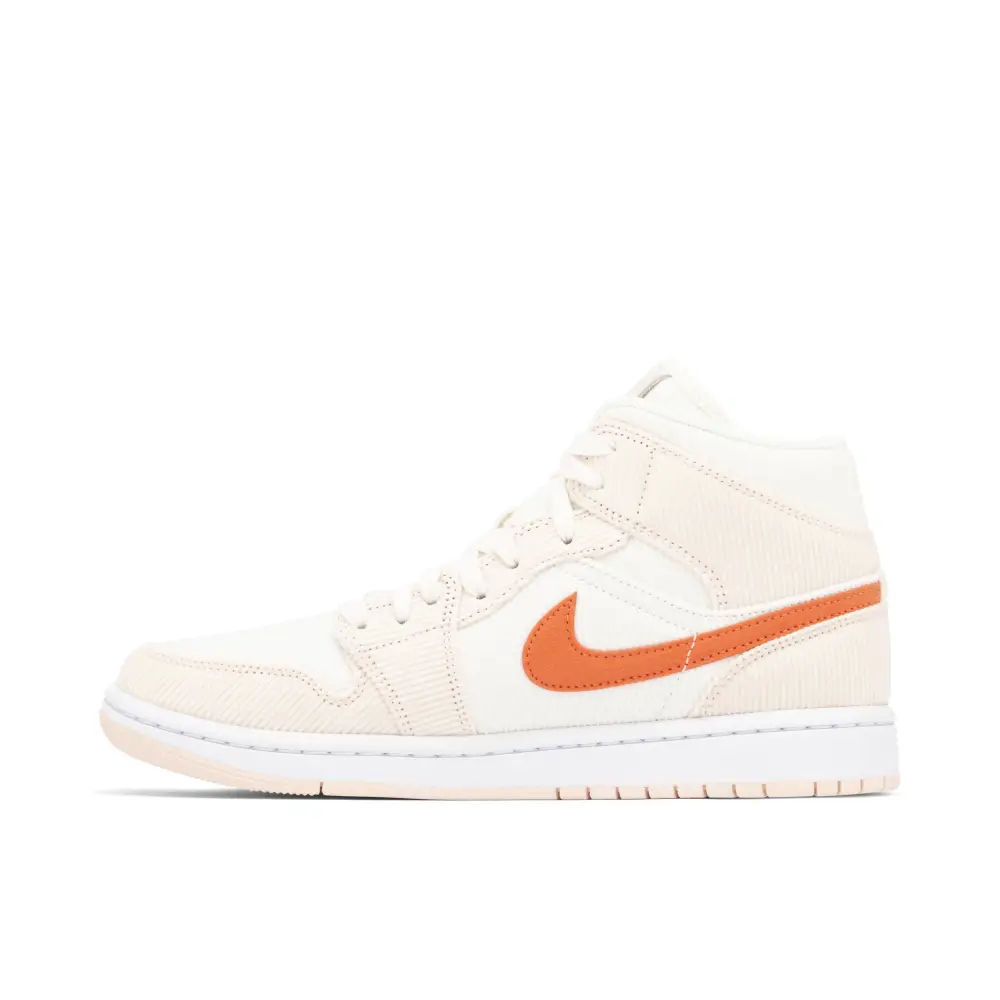 Air Jordan 1 Mid Corduroy Sail Womens 