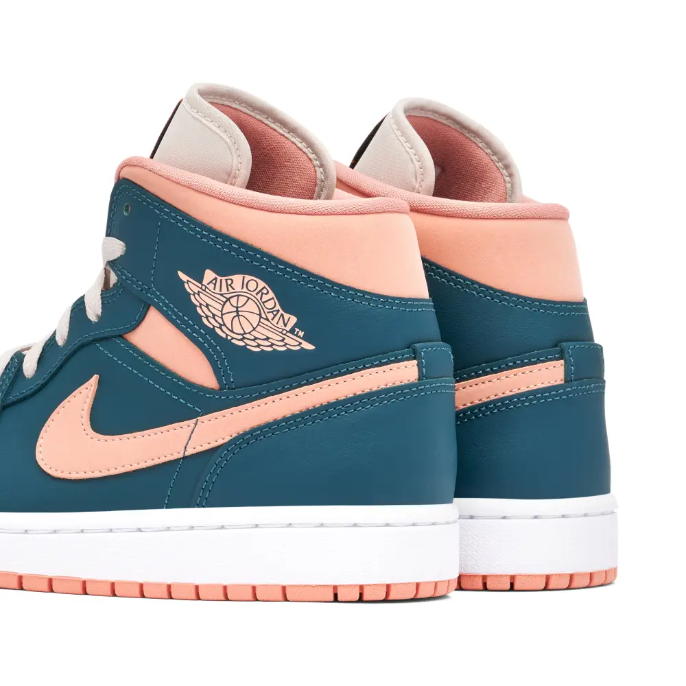 Air Jordan 1 Mid Dark Teal Green Womens 