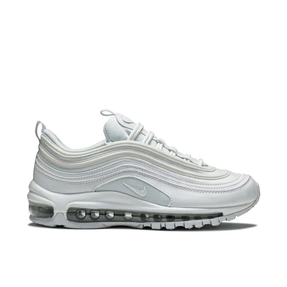 Nike Air Max 97 White Metallic Silver Womens 509926