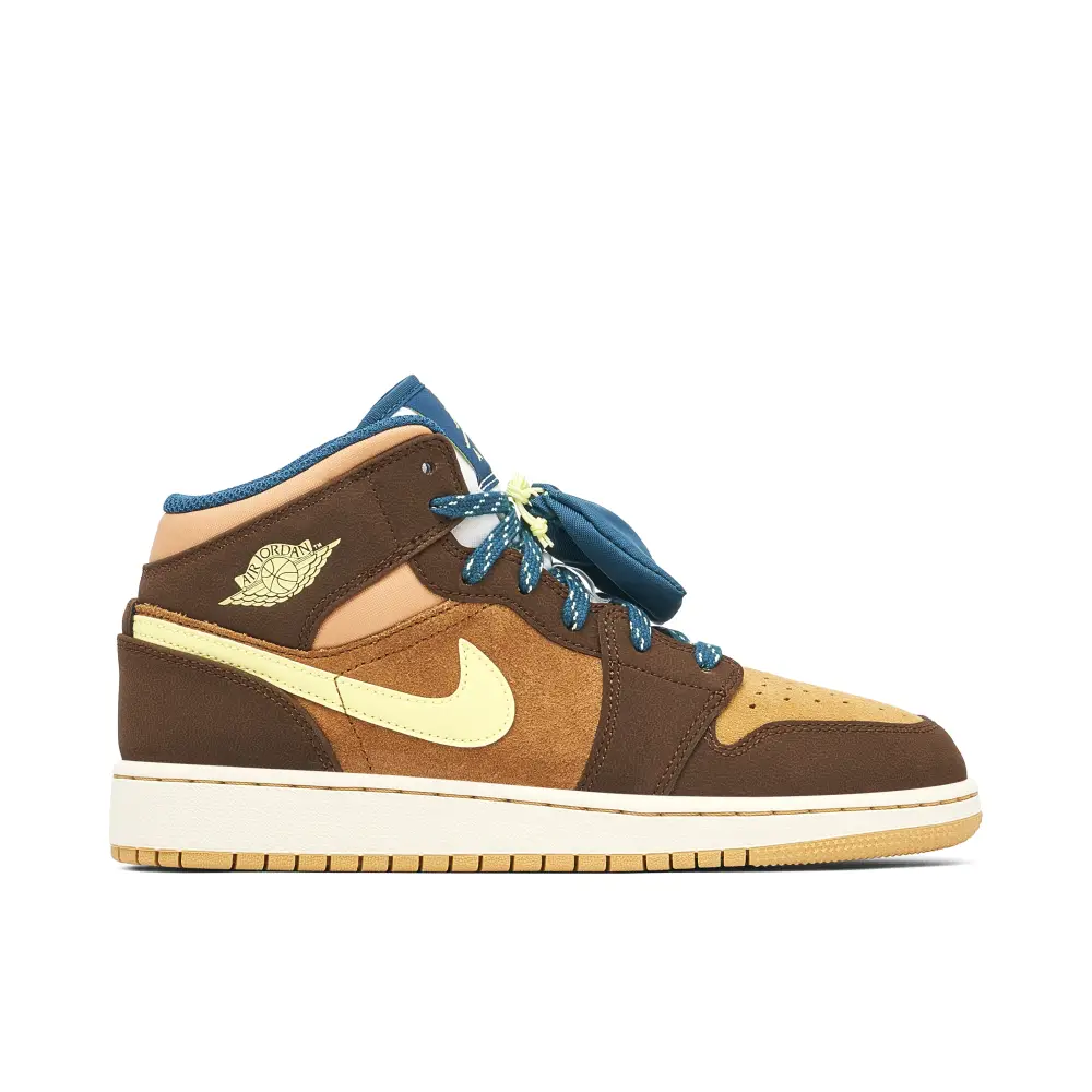 Air Jordan 1 Mid SE Cacao Wow GS 