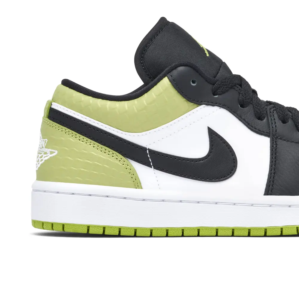 Air Jordan 1 Low Snakeskin Vivid Green Womens