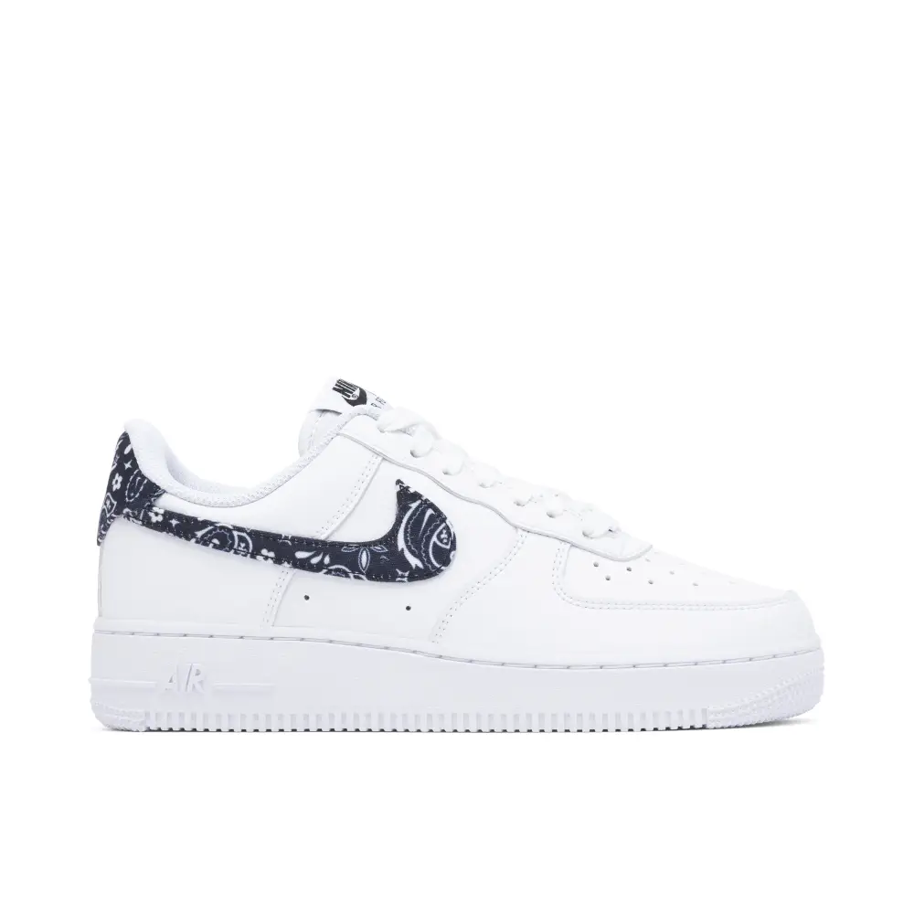 Nike Air Force 1 Low 07 White Black Paisley Womens 8D302091