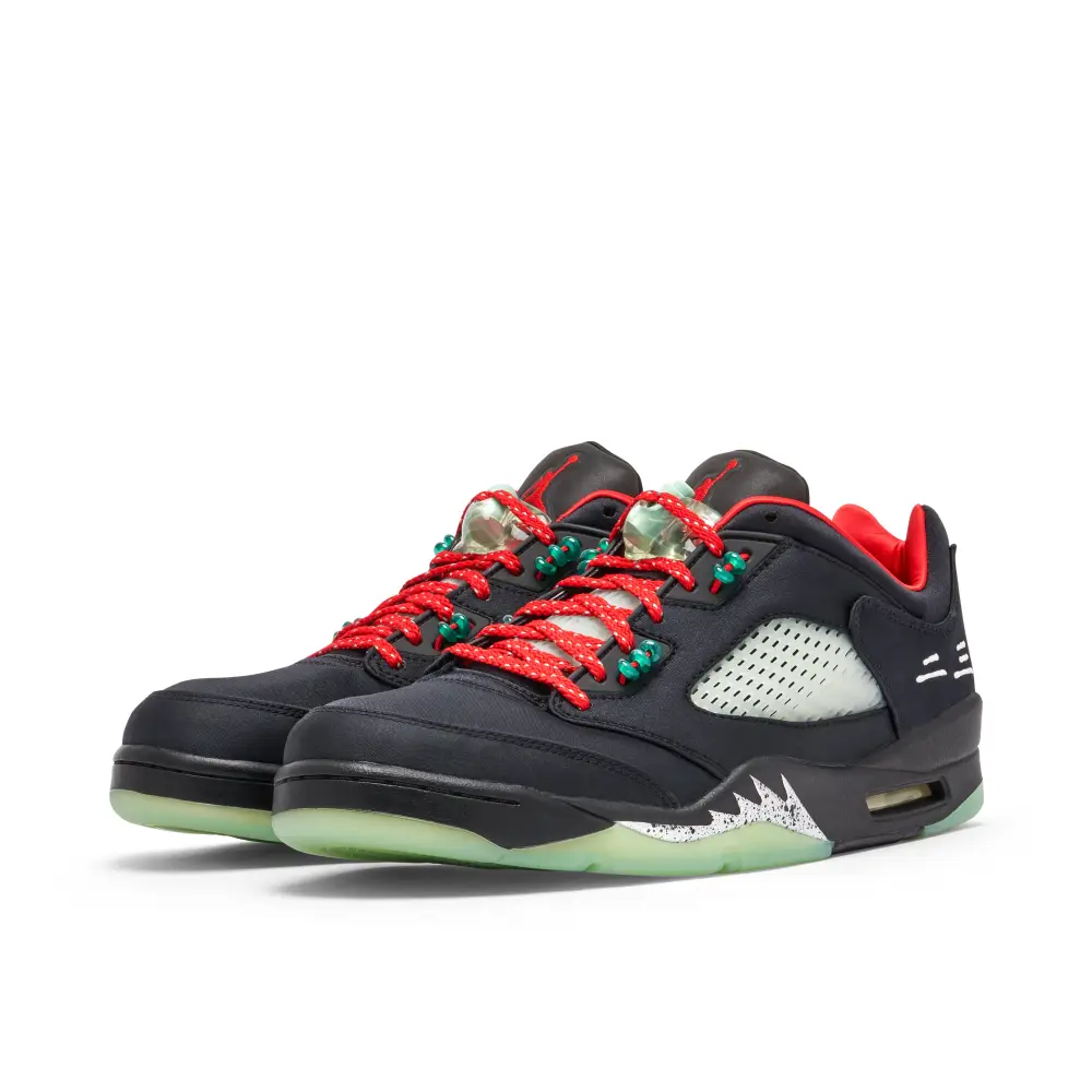 CLOT x Air Jordan 5 Low Black 
