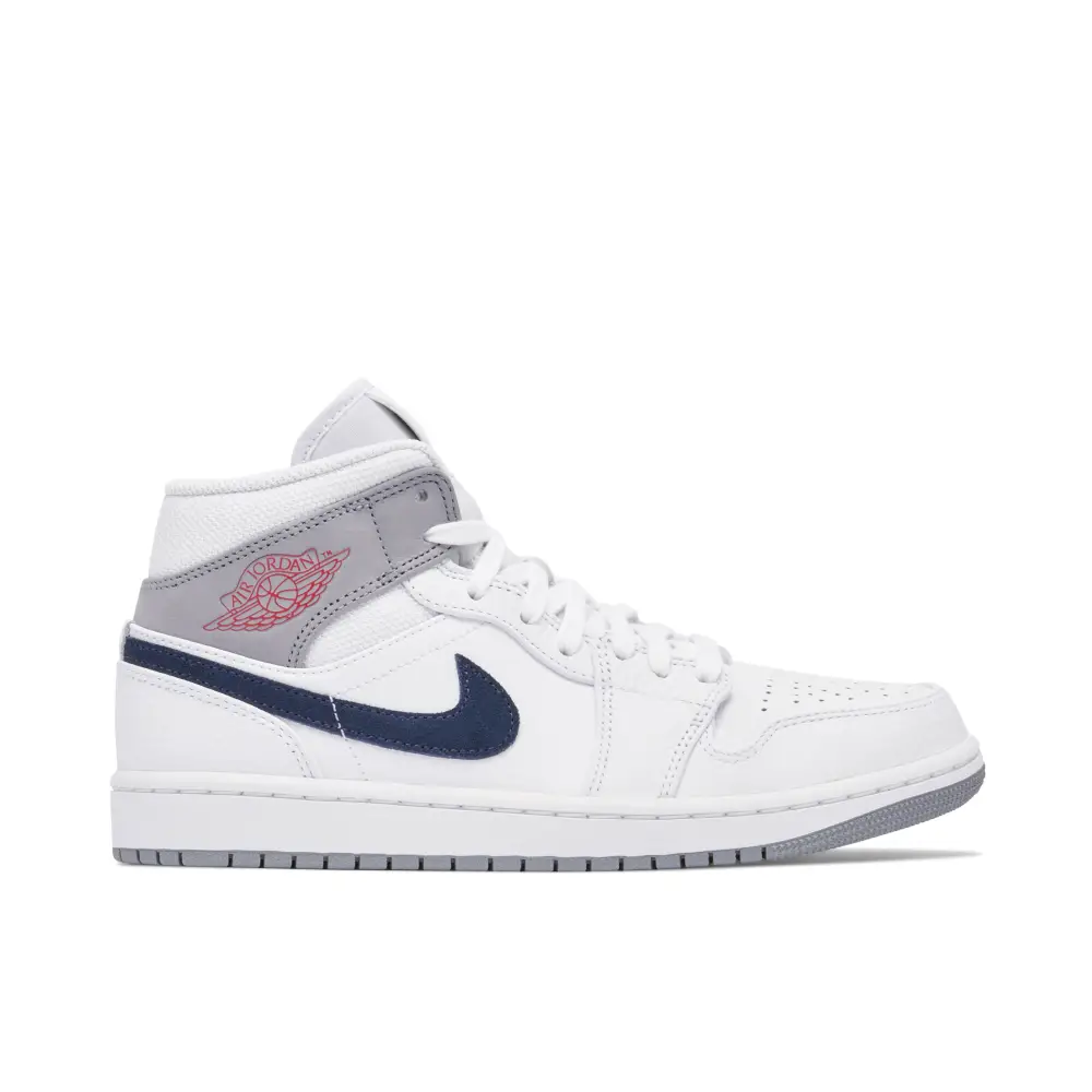 Air Jordan 1 Mid Paris White 