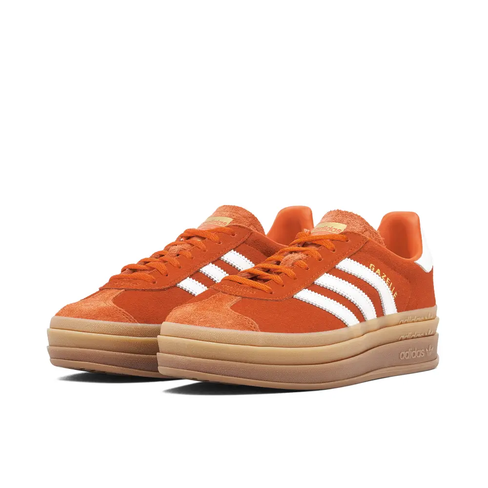 adidas Gazelle Bold Collegiate Orange Gum Womens 