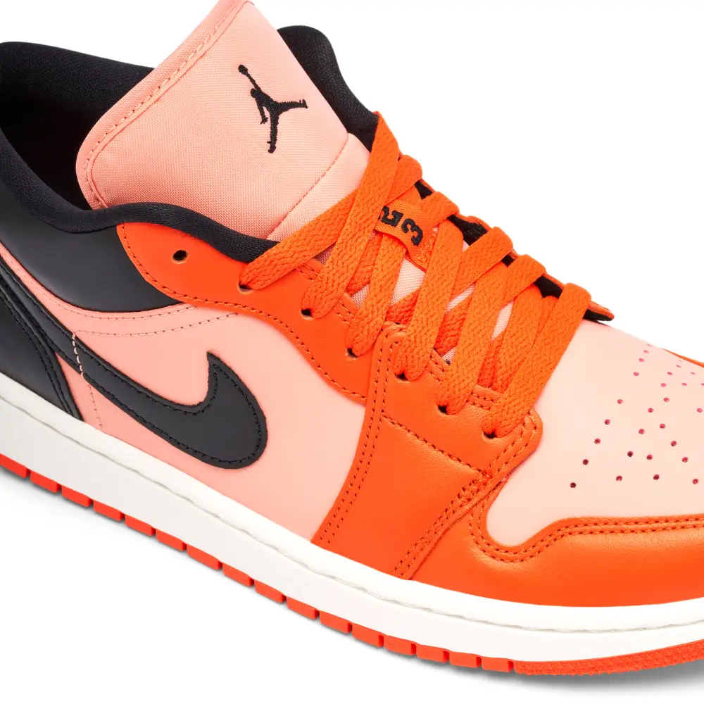 Air Jordan 1 Low Orange Black Womens 