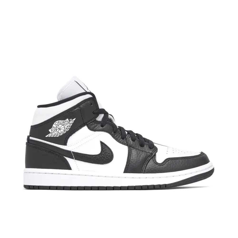 Air Jordan 1 Mid Split Black White Womens Two Tone 