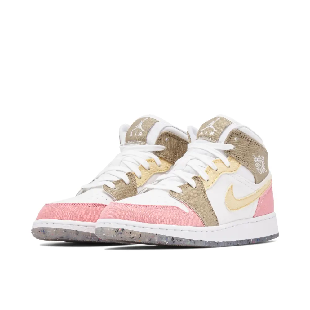 Air Jordan 1 Mid Pastel Grind GS 