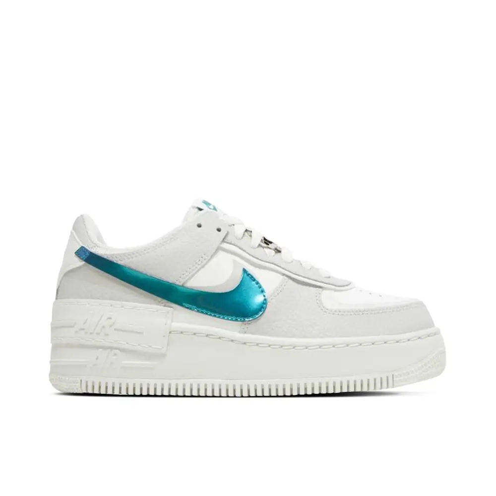Nike Air Force 1 Low Shadow Grey Fog Bright Spruce Womens 178391