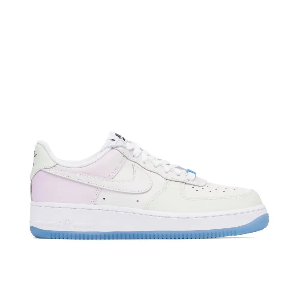 Air Force 1 Low UV Reactive Swoosh White Blue Pink Womens 