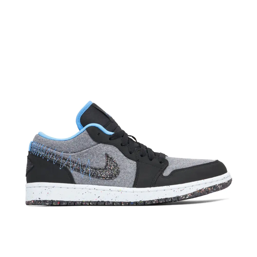 Air Jordan 1 Low Crater Black Grey Blue 