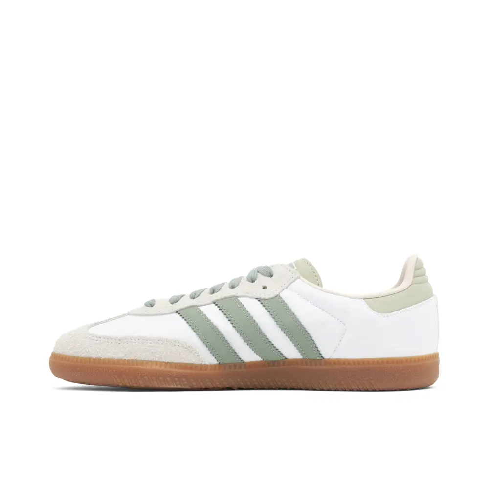 Adidas Samba OG Cloud White Silver Green Putty Mauve 
