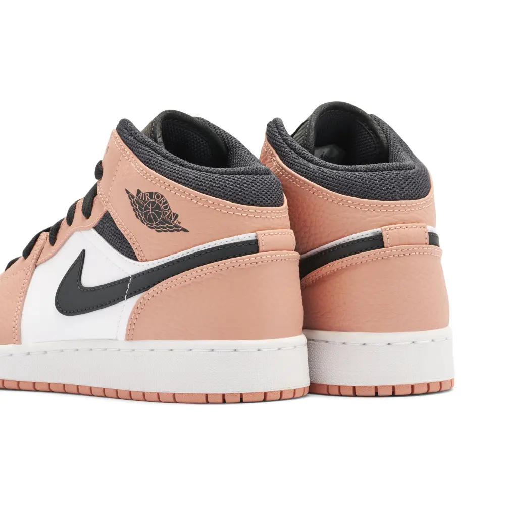 Air Jordan 1 Mid Pink Quartz GS 