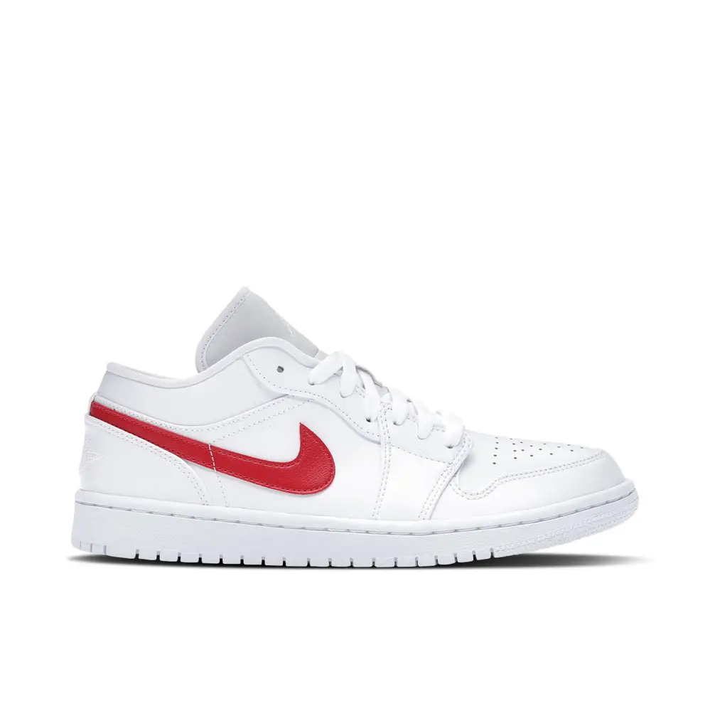 Air Jordan 1 Low White Red Womens 