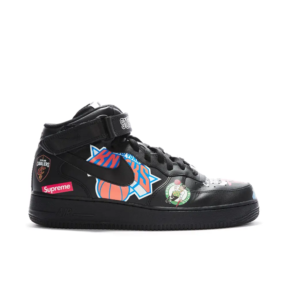 Supreme x Air Force 1 Mid 07 NBA Black 