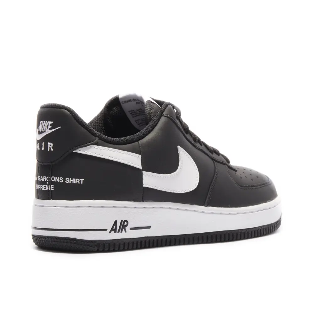 Supreme x Comme Des Garçons x Air Force 1 Low Black 